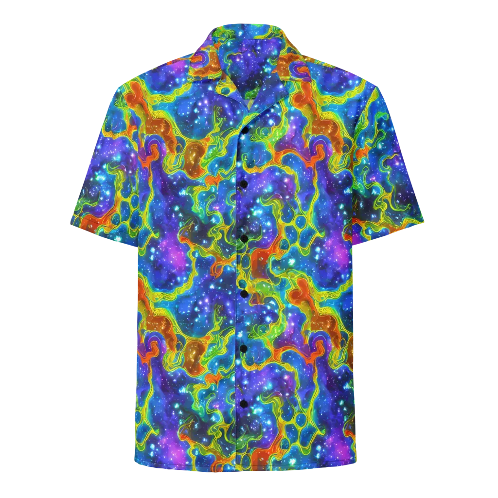 Starfire Maze on Button Shirt — Front