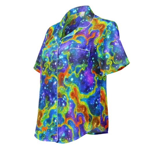 Starfire Maze on a Women's Short Sleeve Pajama Top
