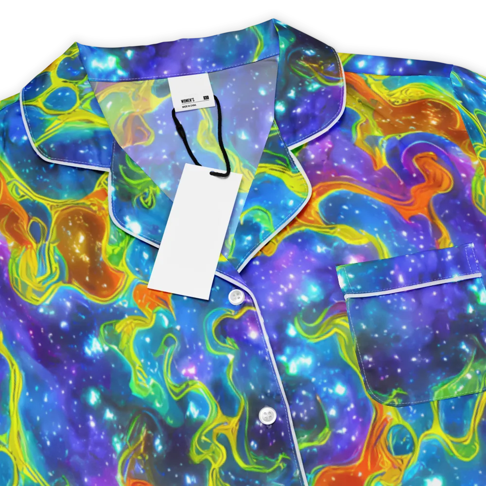 Starfire Maze on Women's Short Sleeve Pajama Top — Product details