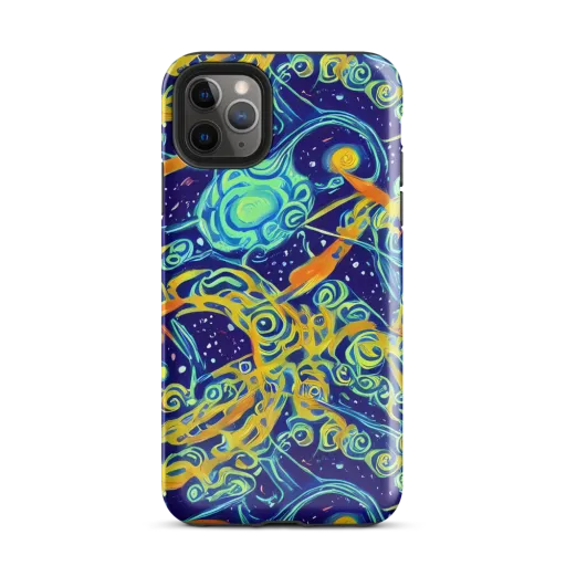 Blue Flame Cosmos on a Tough Case for iPhone®