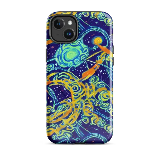 Blue Flame Cosmos on a MagSafe Tough Case for iPhone®