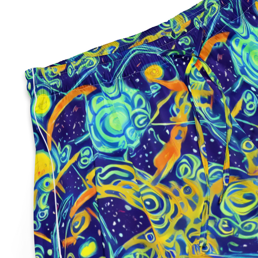 Blue Flame Cosmos on Women's Pajama Shorts — Product details