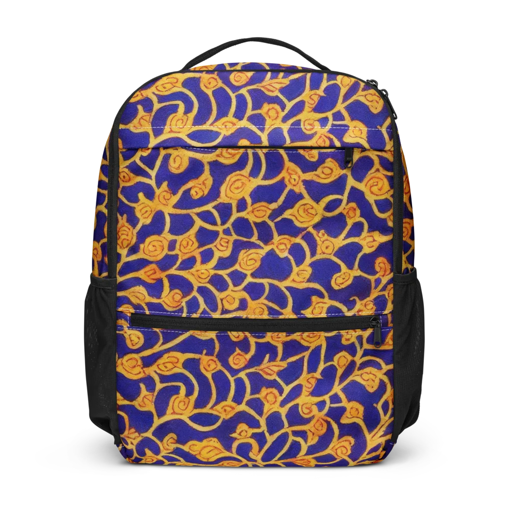 Cobalt Filigree on Utility Backpack — Front
