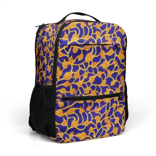 Cobalt Filigree on a Utility Backpack