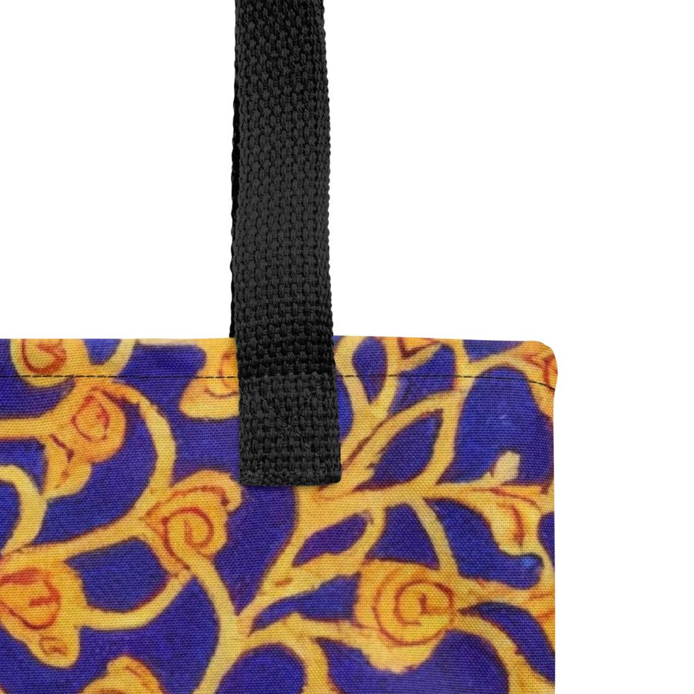 Cobalt Filigree on Tote Bag — Product details