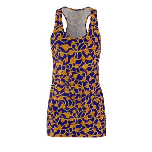 Cobalt Filigree on a Racerback Dress