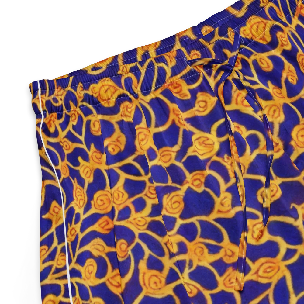 Cobalt Filigree on Women's Pajama Shorts — Product details