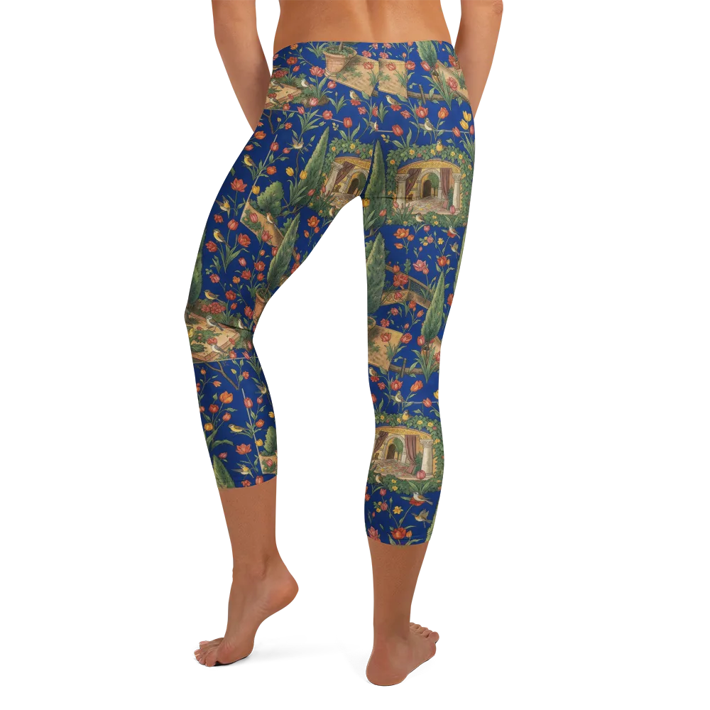 Cypress Reverie on Capri Leggings — Back