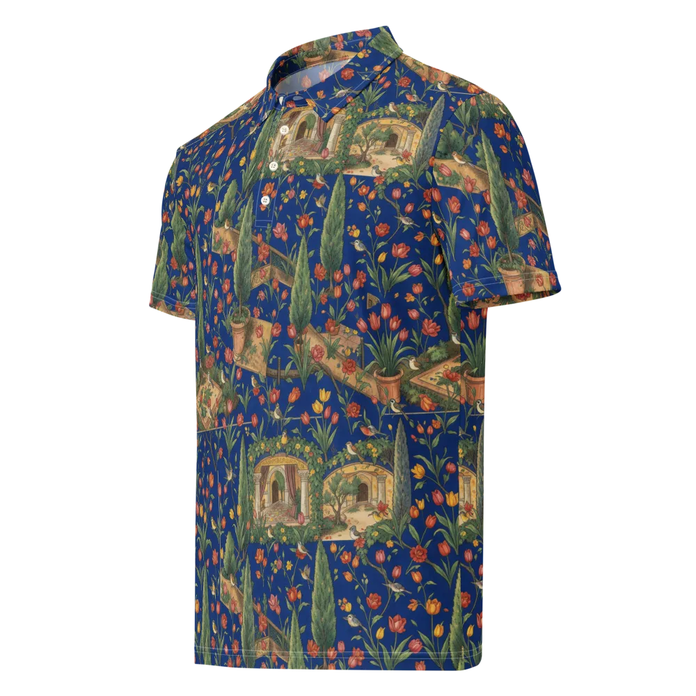 Cypress Reverie on Men's Slim Fit Polo Shirt — Left Front
