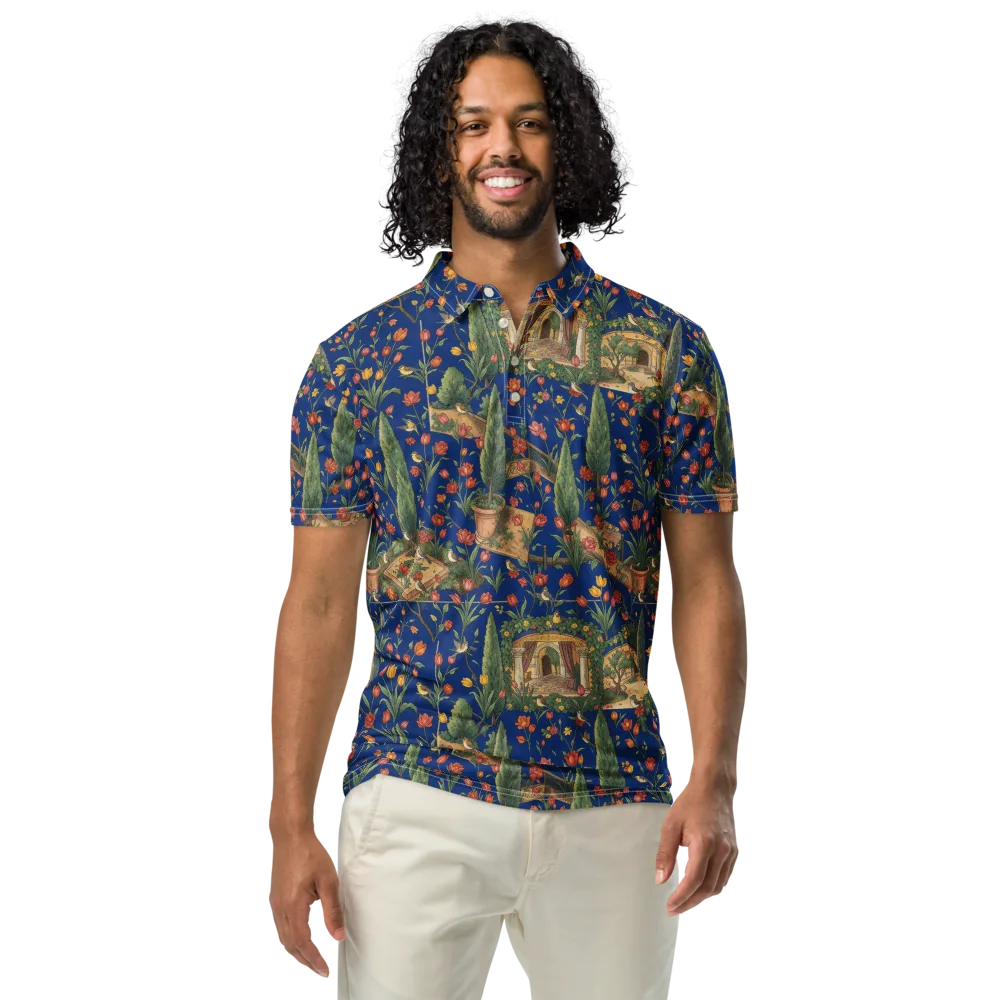 Cypress Reverie on Men's Slim Fit Polo Shirt — Front