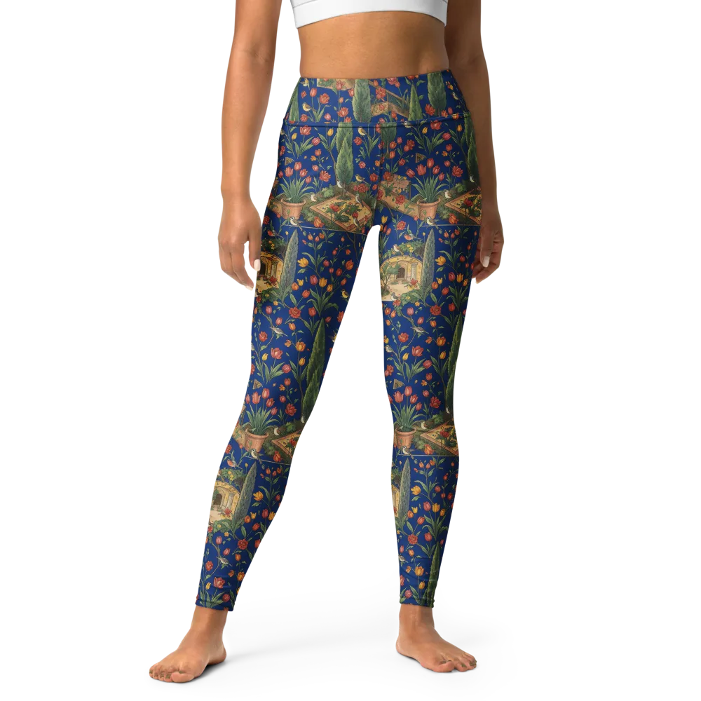 Cypress Reverie on Yoga Leggings — Front