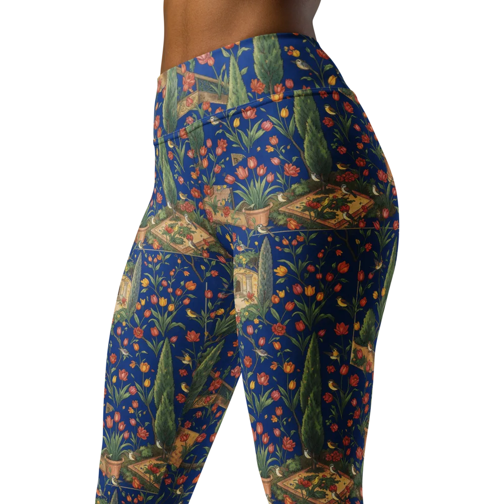 Cypress Reverie on Yoga Leggings — Left Front