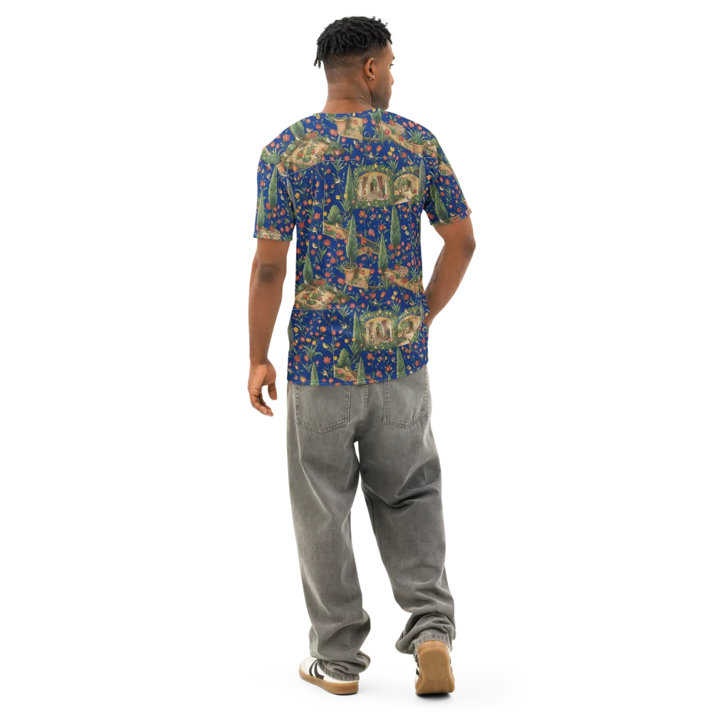 Cypress Reverie on Men's Cotton Crew Neck T-Shirt — Back