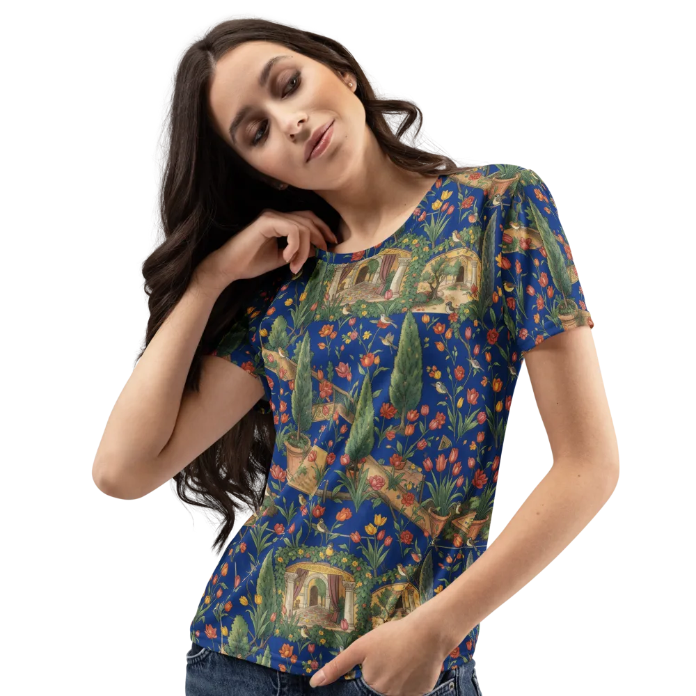 Cypress Reverie on Women's Crew Neck T-Shirt — Left Front