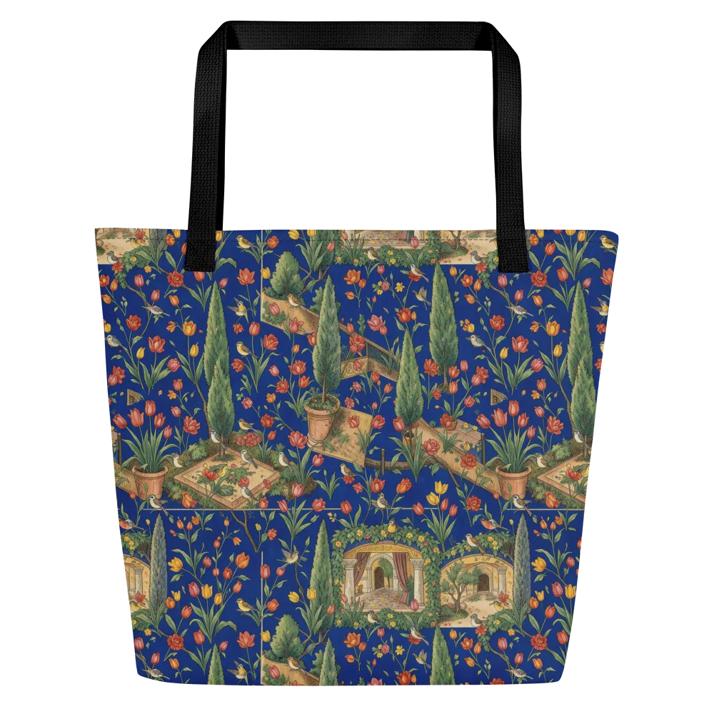 Cypress Reverie on Large Tote Bag W/ Pocket — Front