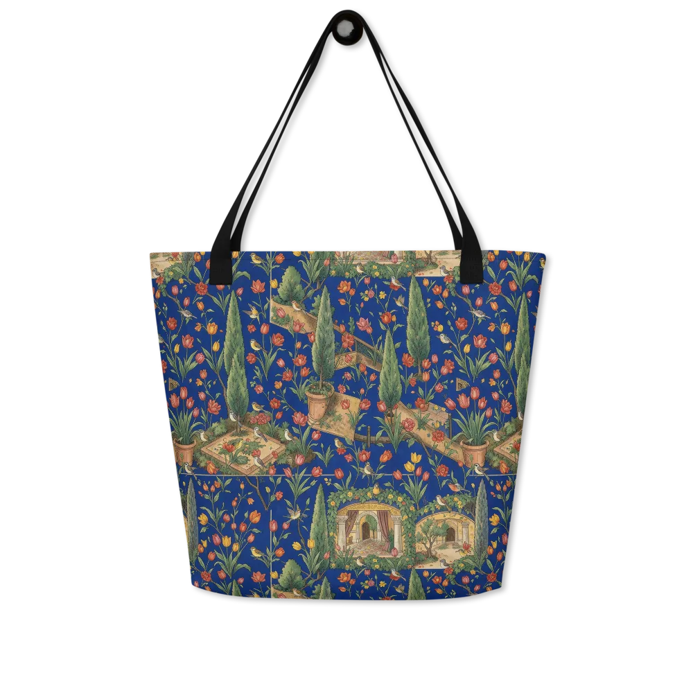 Cypress Reverie on Large Tote Bag W/ Pocket — Front
