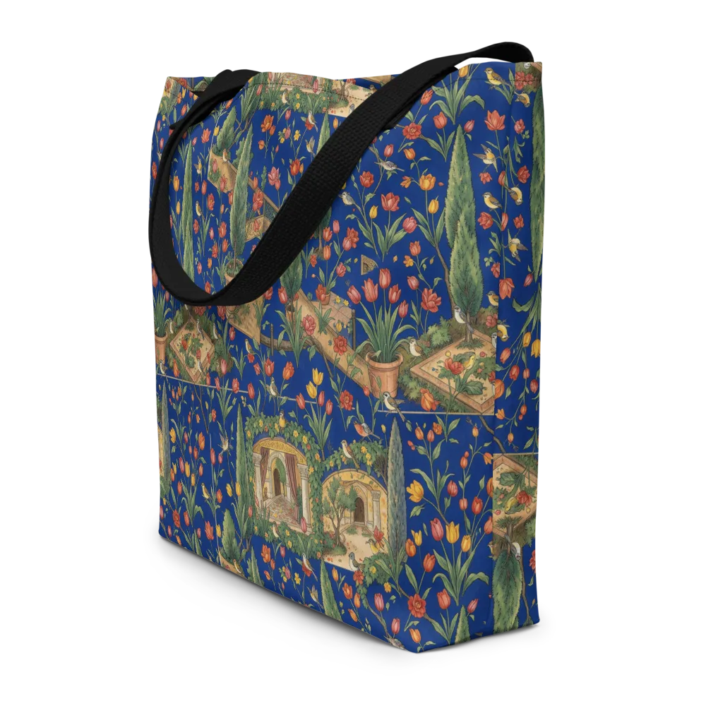 Cypress Reverie on Large Tote Bag W/ Pocket — Front