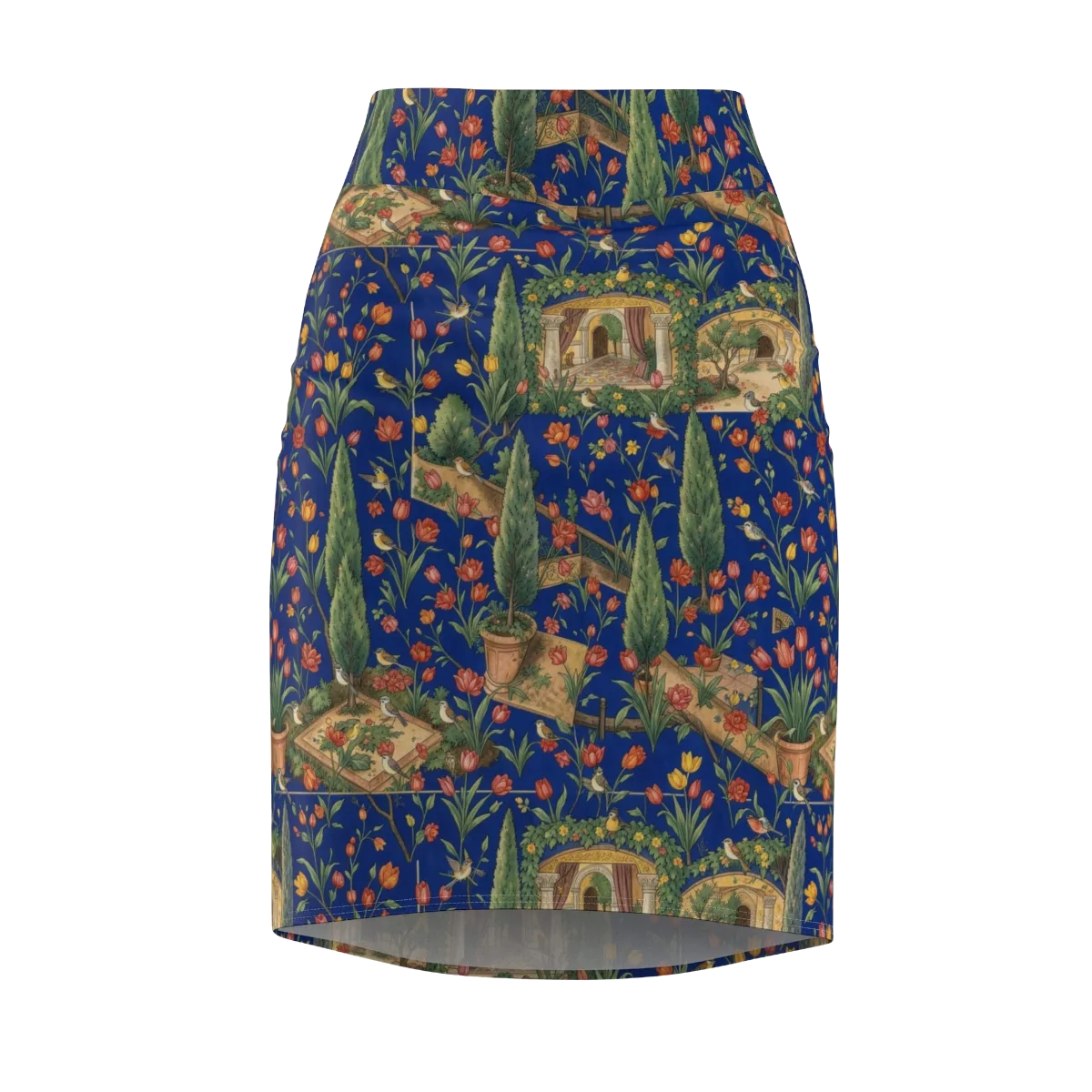 Cypress Reverie on Pencil Skirt — Front