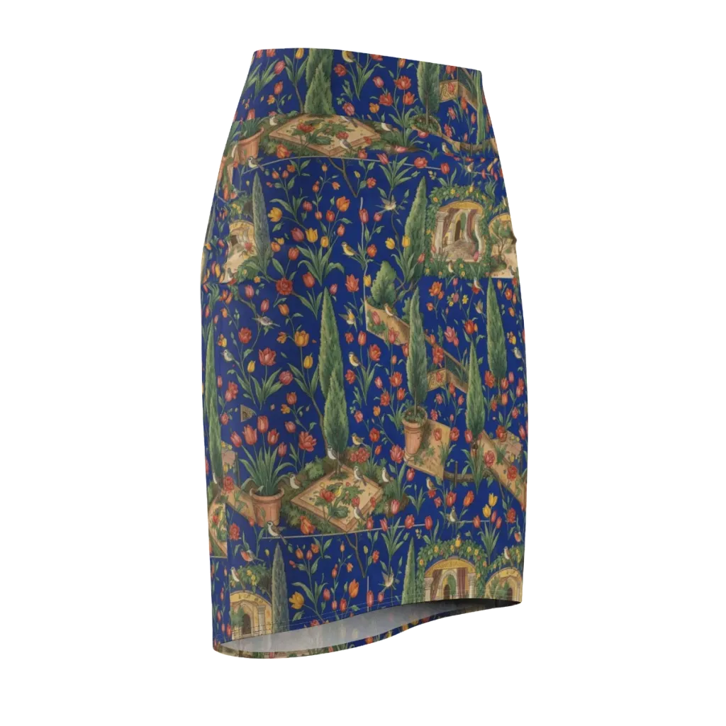 Cypress Reverie on Pencil Skirt — Front Side