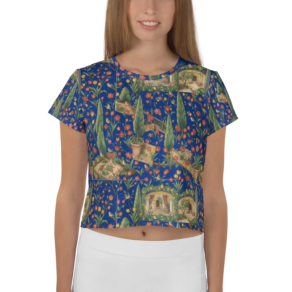 Cypress Reverie on Crop Tee — Front