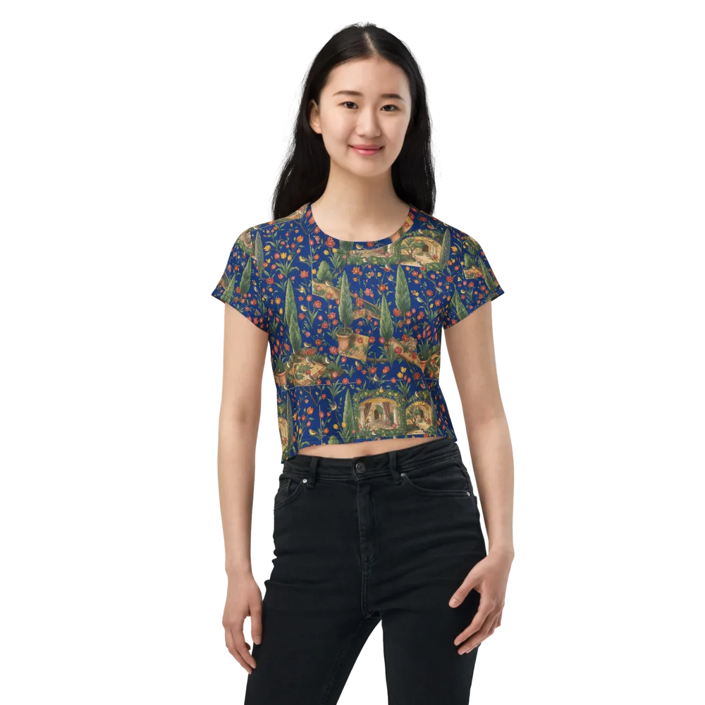 Cypress Reverie on Crop Tee — Front
