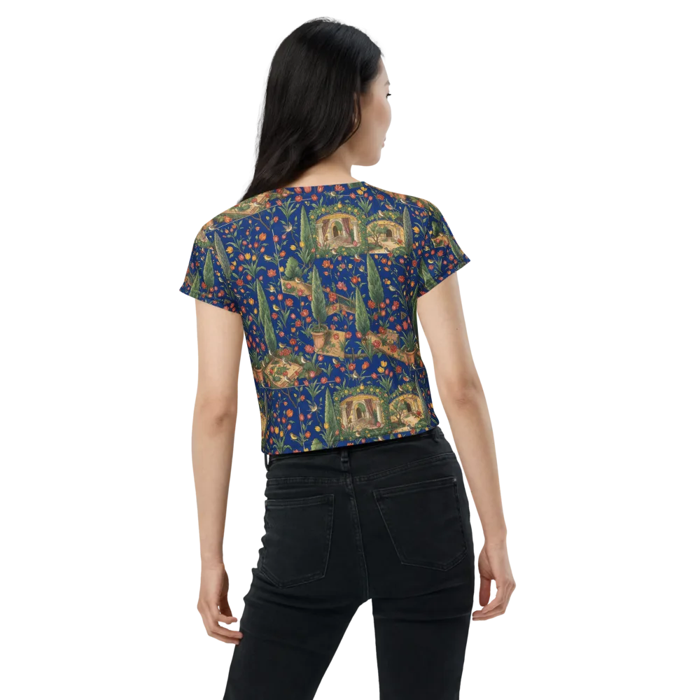 Cypress Reverie on Crop Tee — Back