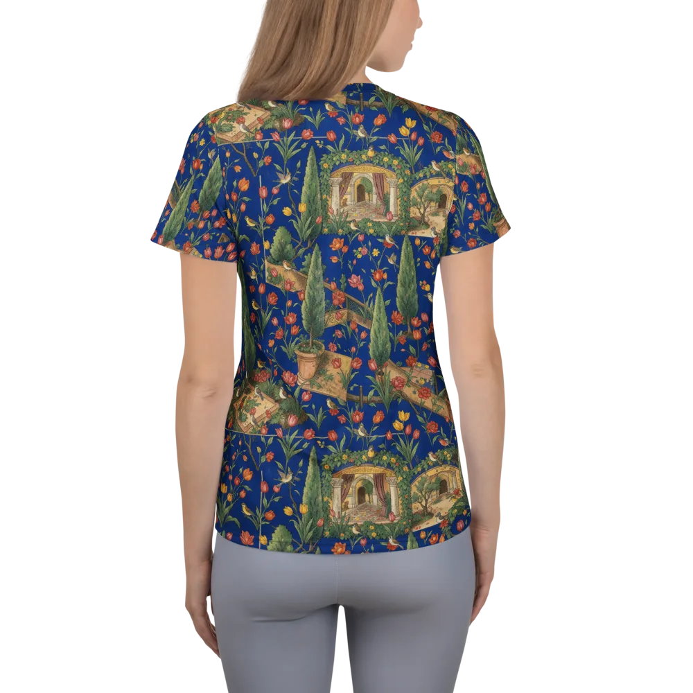 Cypress Reverie on Women's Athletic T-Shirt — Back
