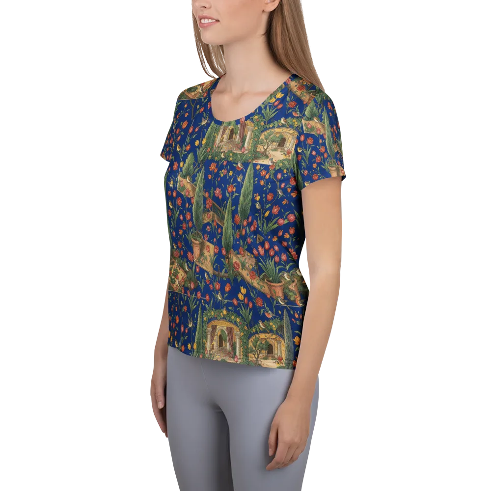 Cypress Reverie on Women's Athletic T-Shirt — Left