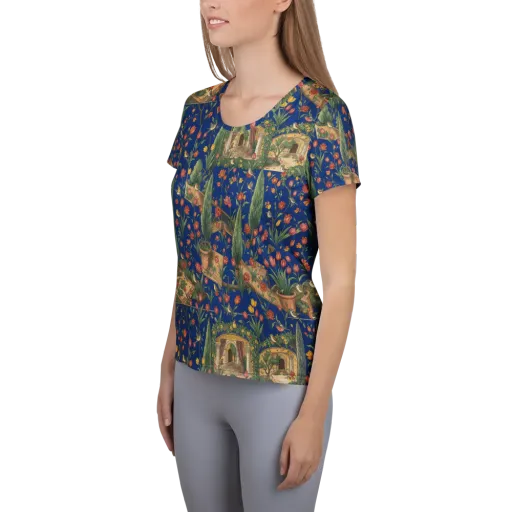 Cypress Reverie on a Women's Athletic T-Shirt