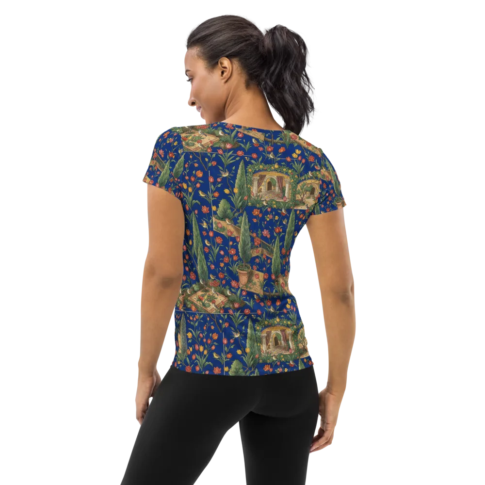 Cypress Reverie on Women's Athletic T-Shirt — Back
