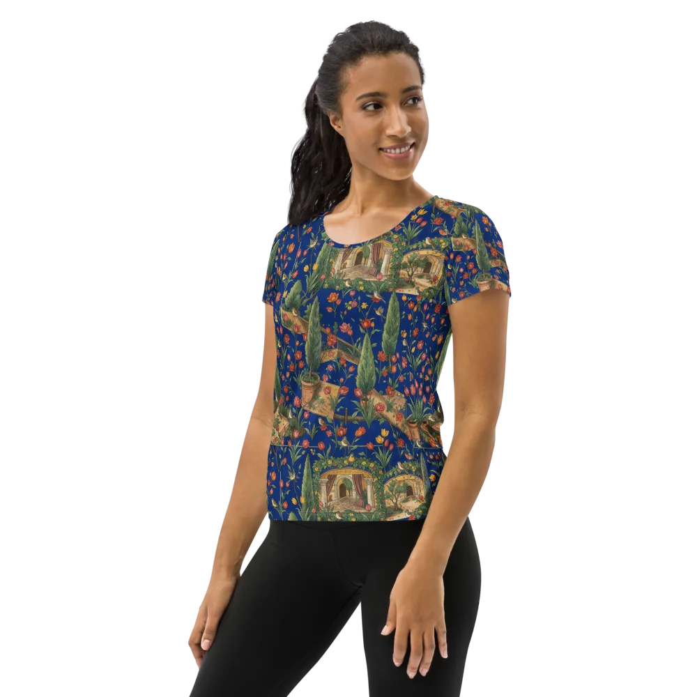 Cypress Reverie on Women's Athletic T-Shirt — Left