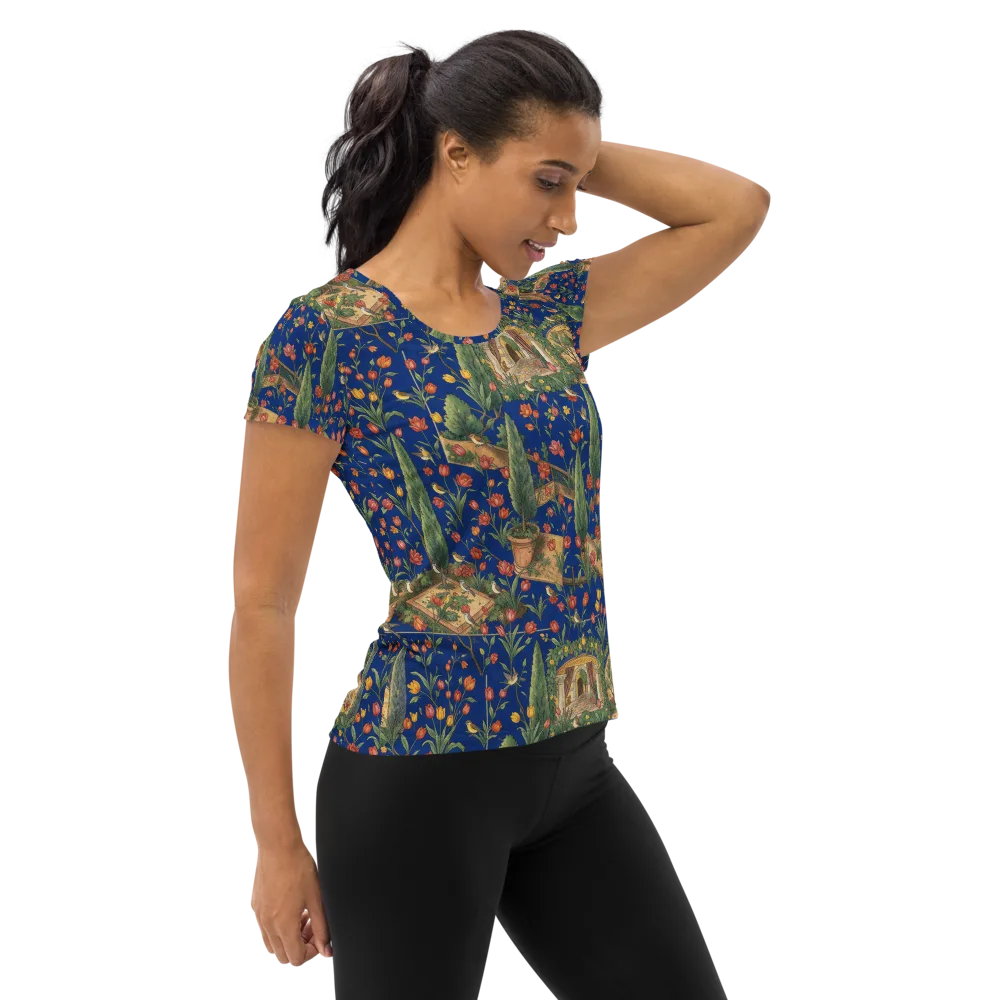 Cypress Reverie on Women's Athletic T-Shirt — Right