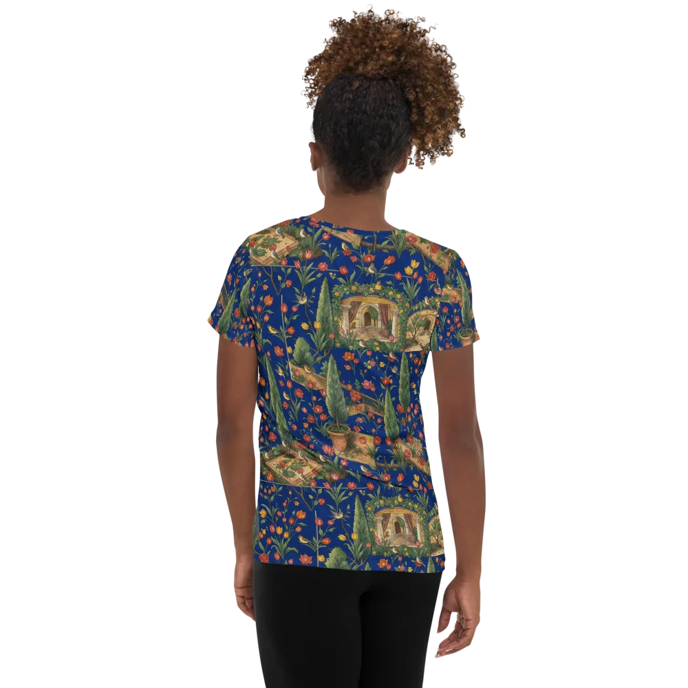 Cypress Reverie on Women's Athletic T-Shirt — Back