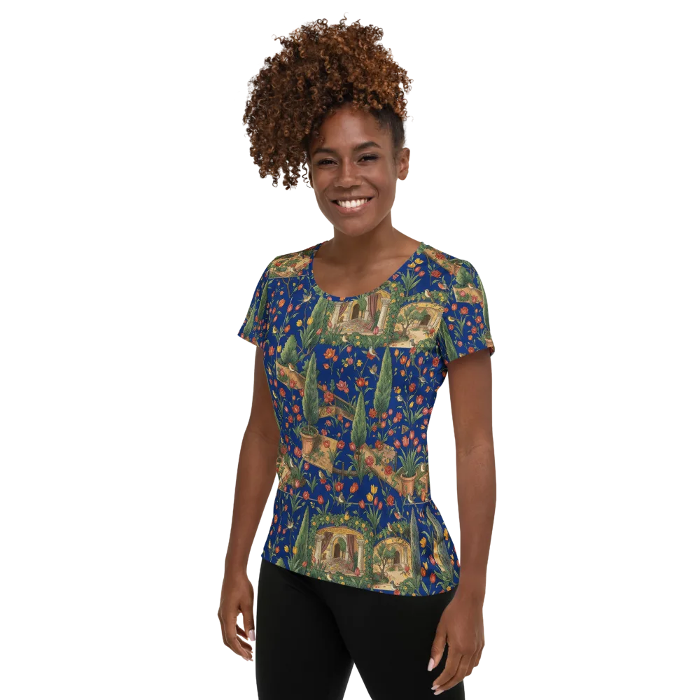 Cypress Reverie on Women's Athletic T-Shirt — Left