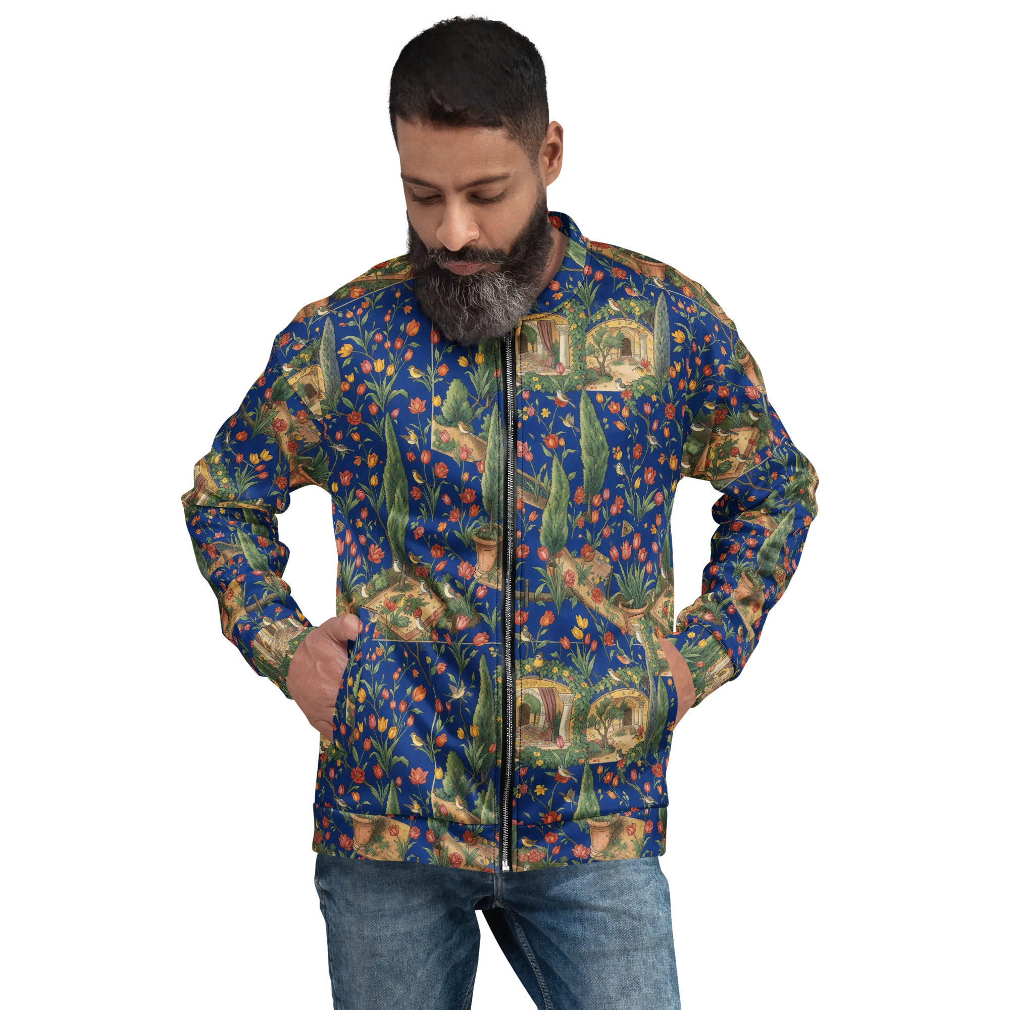 Cypress Reverie on Bomber Jacket — Front