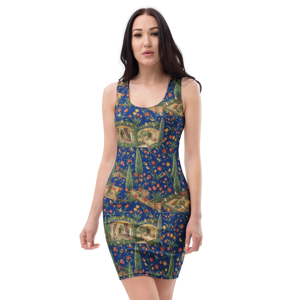 Cypress Reverie on Bodycon Dress — Front