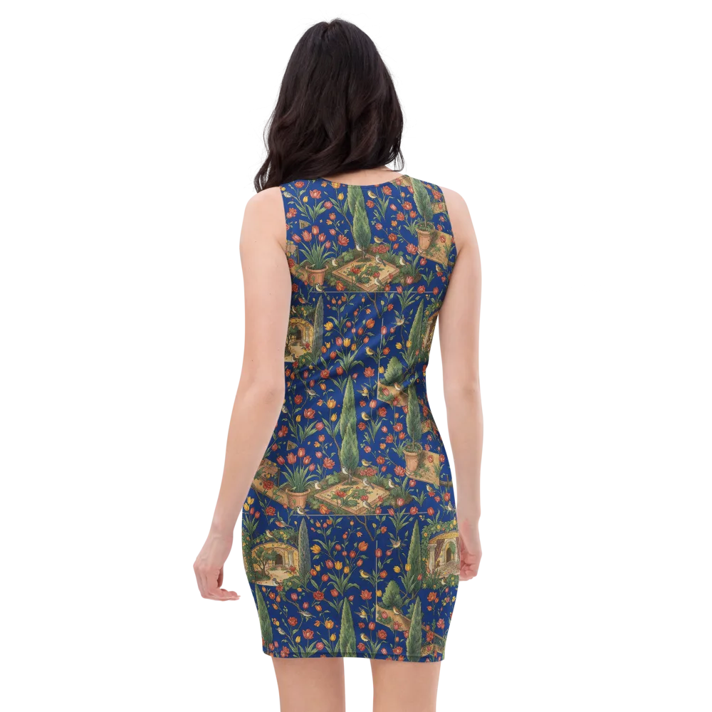 Cypress Reverie on Bodycon Dress — Back
