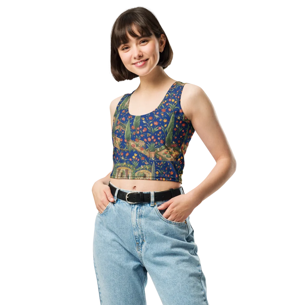 Cypress Reverie on Crop Top — Front