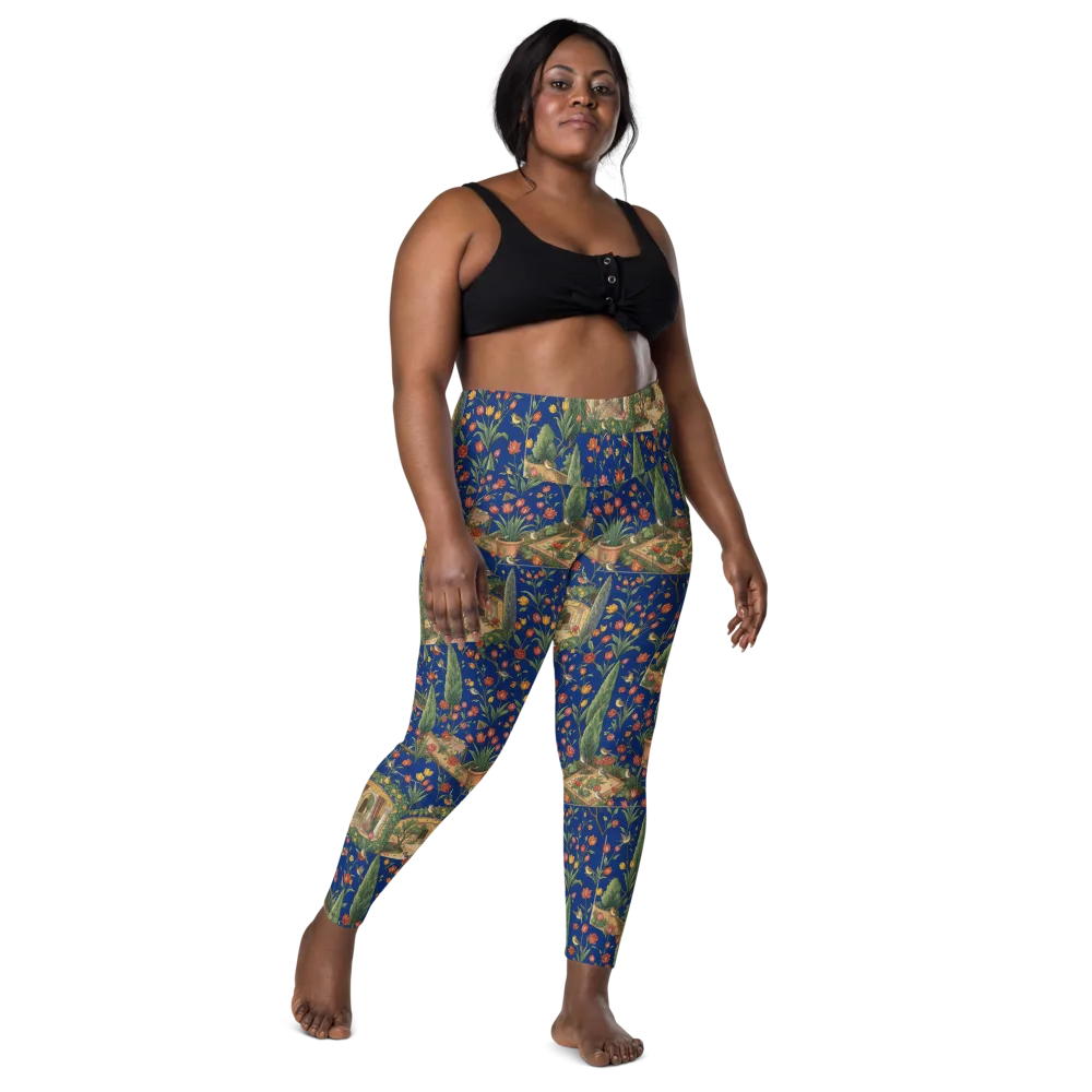 Cypress Reverie on Leggings with Pockets — Front
