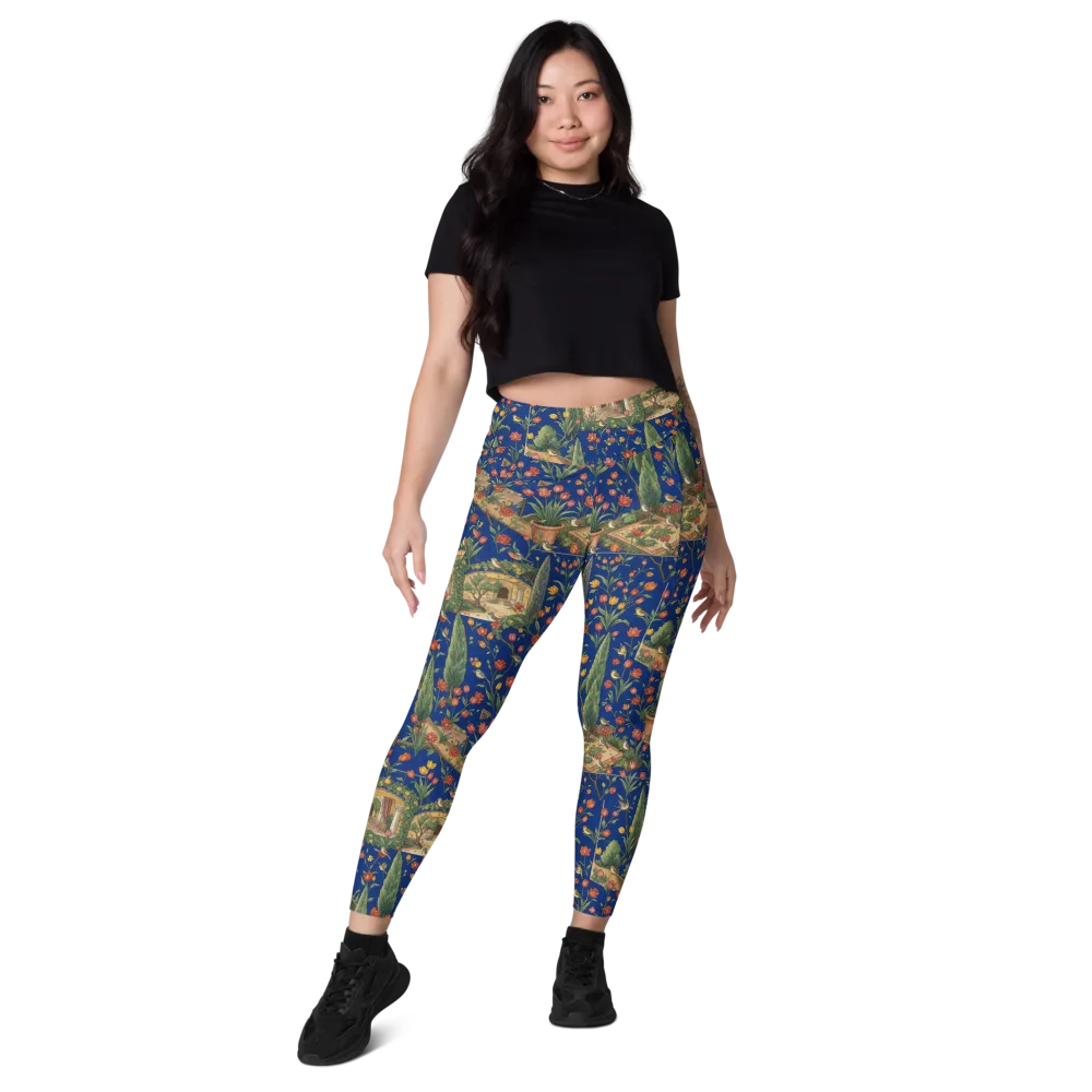 Cypress Reverie on Leggings with Pockets — Front
