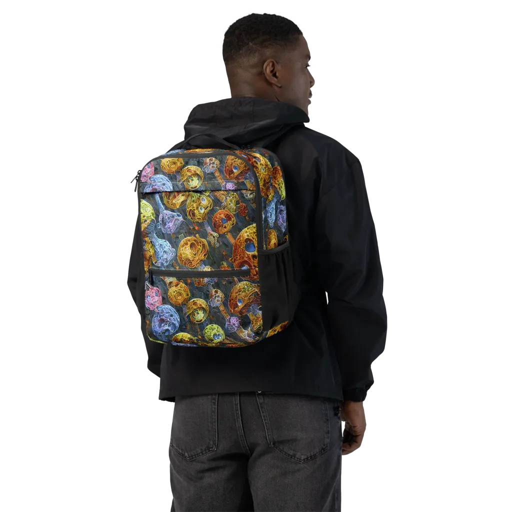 Prismatic Ruins on Utility Backpack — Back