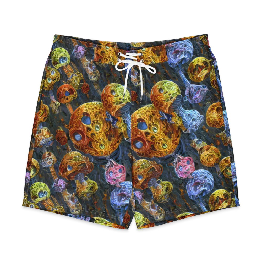 Prismatic Ruins on Men's Board Shorts — Front