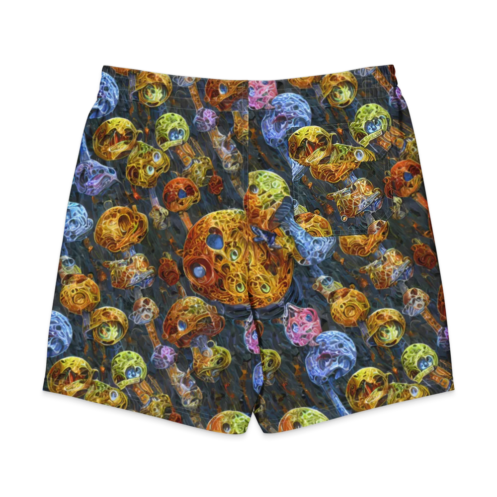 Prismatic Ruins on Men's Board Shorts — Back