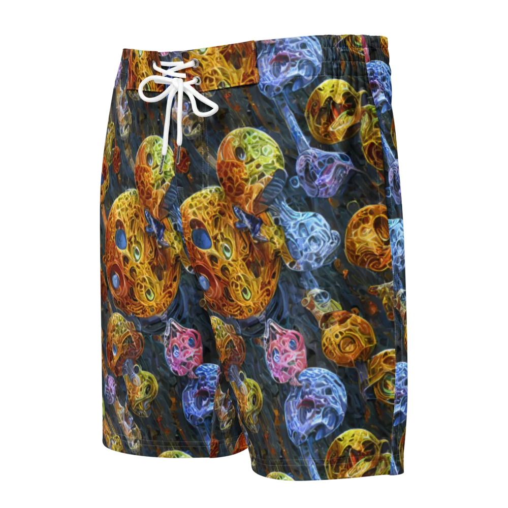 Prismatic Ruins on Men's Board Shorts — Front
