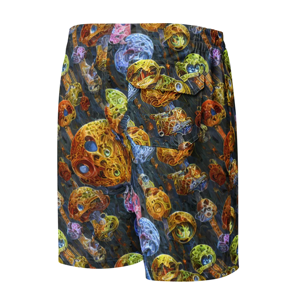 Prismatic Ruins on Men's Board Shorts — Back