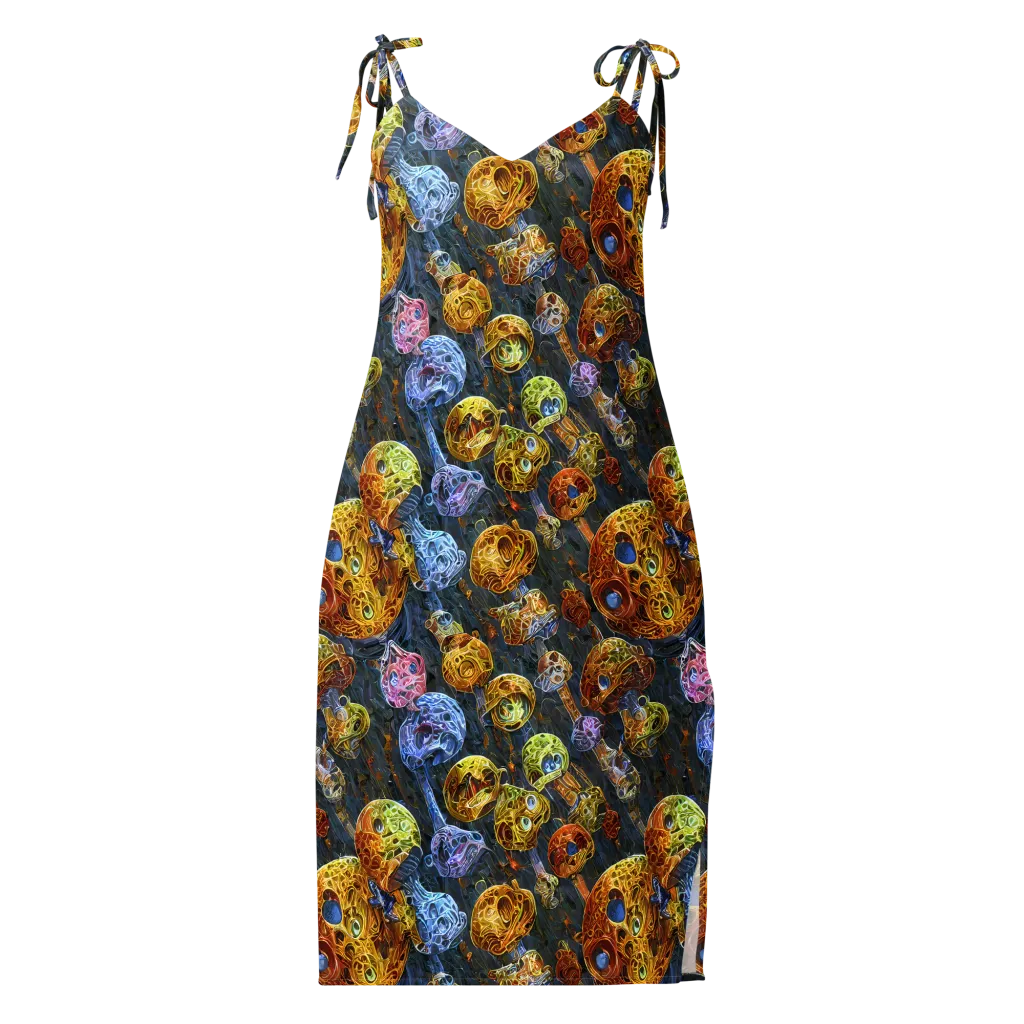 Prismatic Ruins on Slip Dress — Front