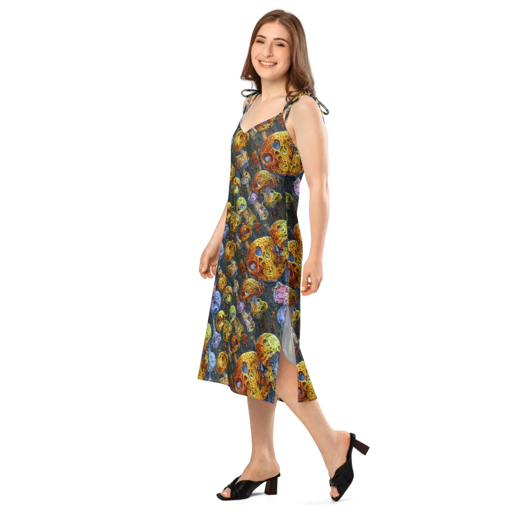Prismatic Ruins on Slip Dress — Left Front