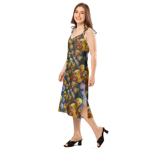 Prismatic Ruins on a Slip Dress