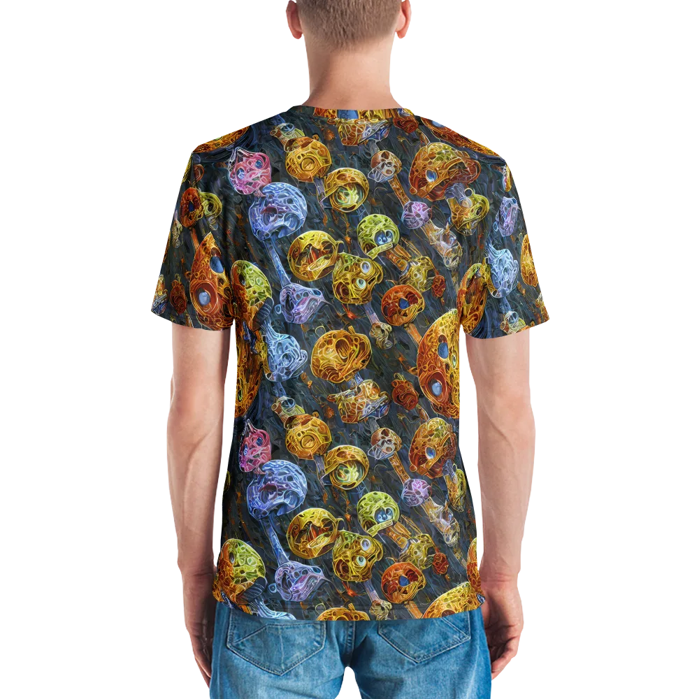 Prismatic Ruins on Men's Crew Neck T-Shirt — Back