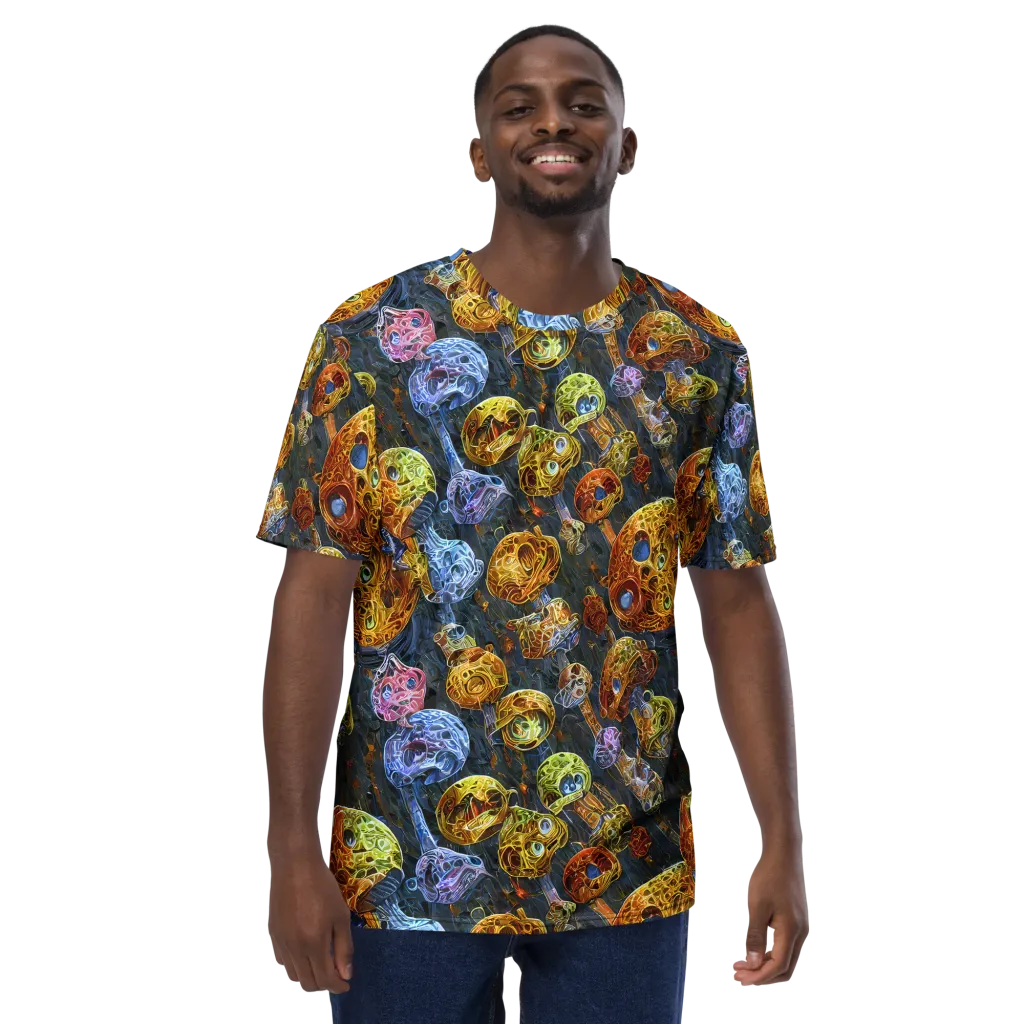 Prismatic Ruins on Men's Crew Neck T-Shirt — Front